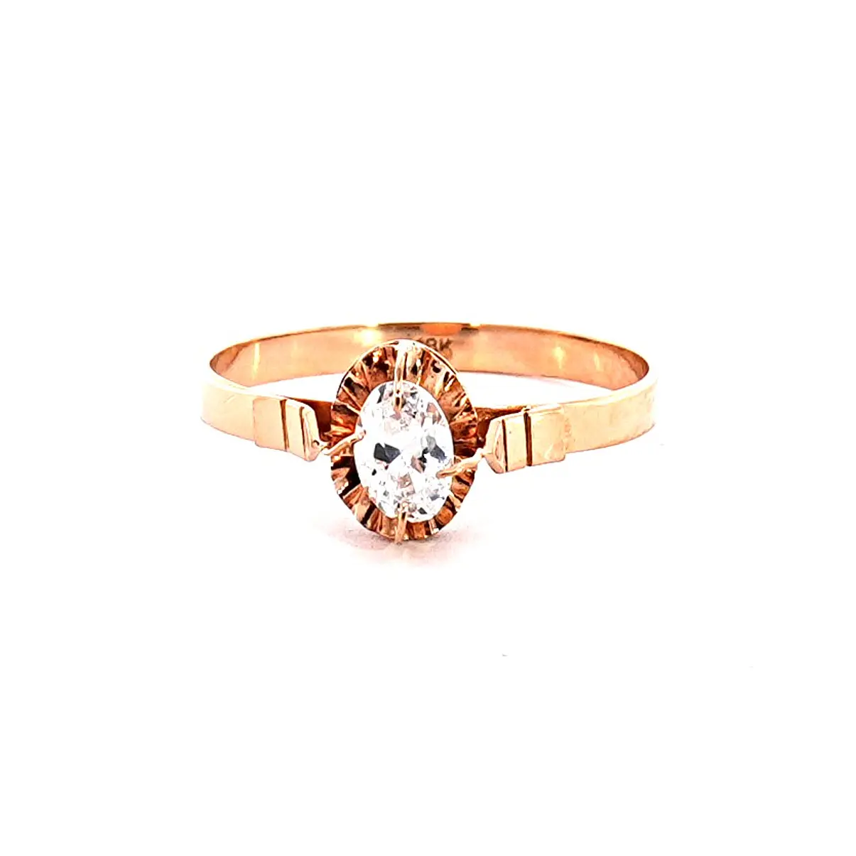Anillo Oro 18K Peso:1.87 Gr. / Talla : 21 1