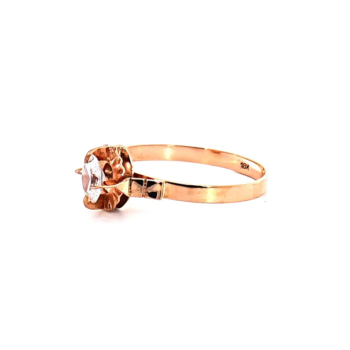 Anillo Oro 18K Peso:1.87 Gr. / Talla : 21 2