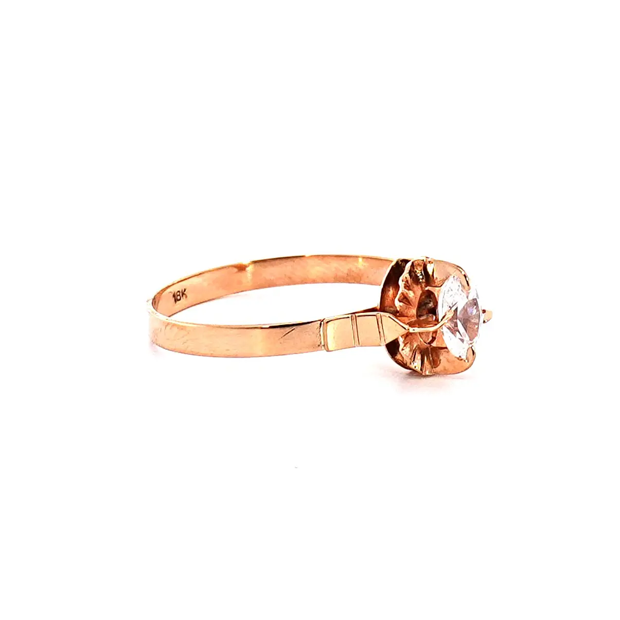 Anillo Oro 18K Peso:1.87 Gr. / Talla : 21 3