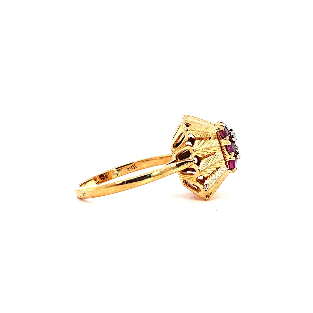 Anillo Oro 18K Peso:7.16 Gr. / Talla : 19.00 3