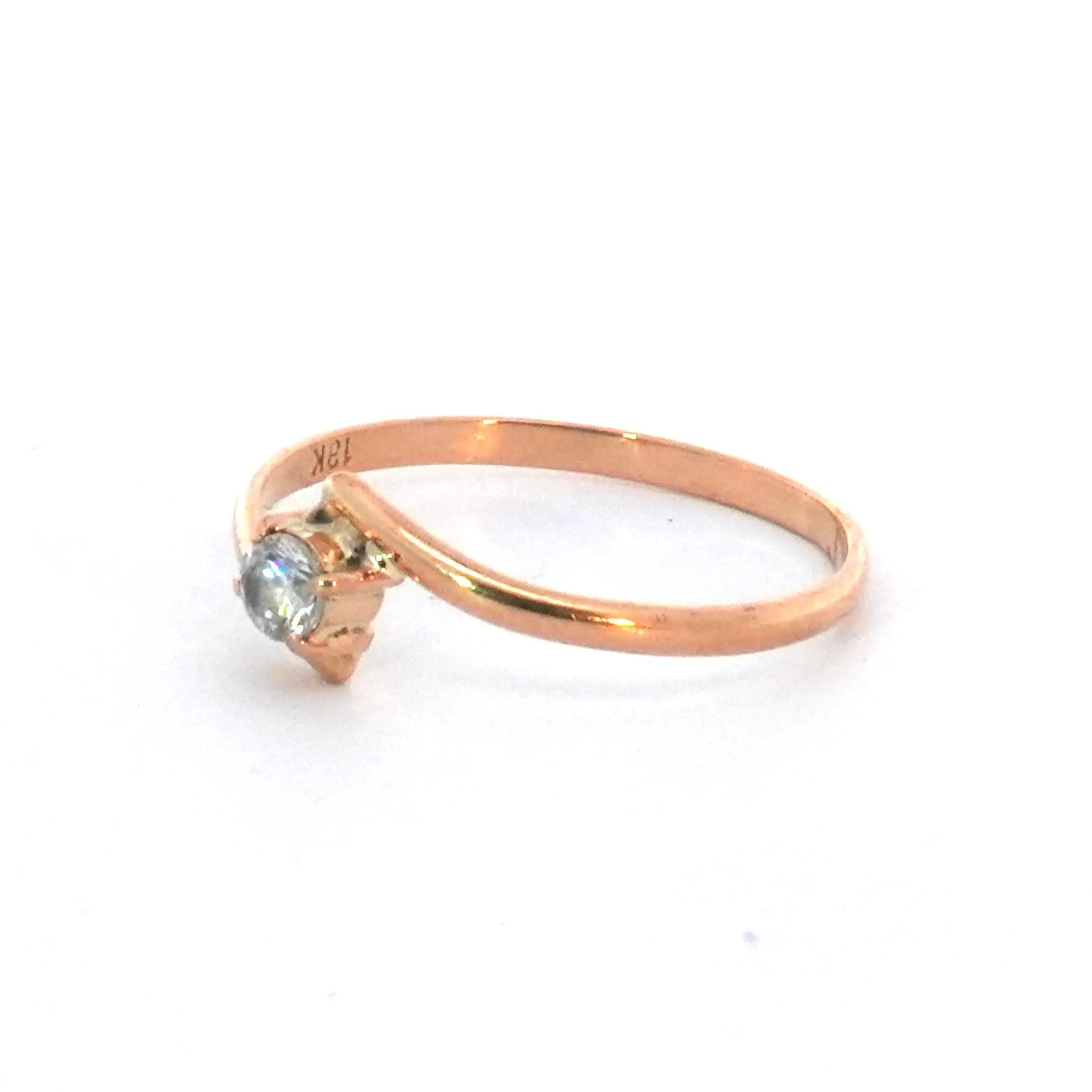 Anillo Oro 18K Peso: 1.00 Gr. / Talla : 14.00 2
